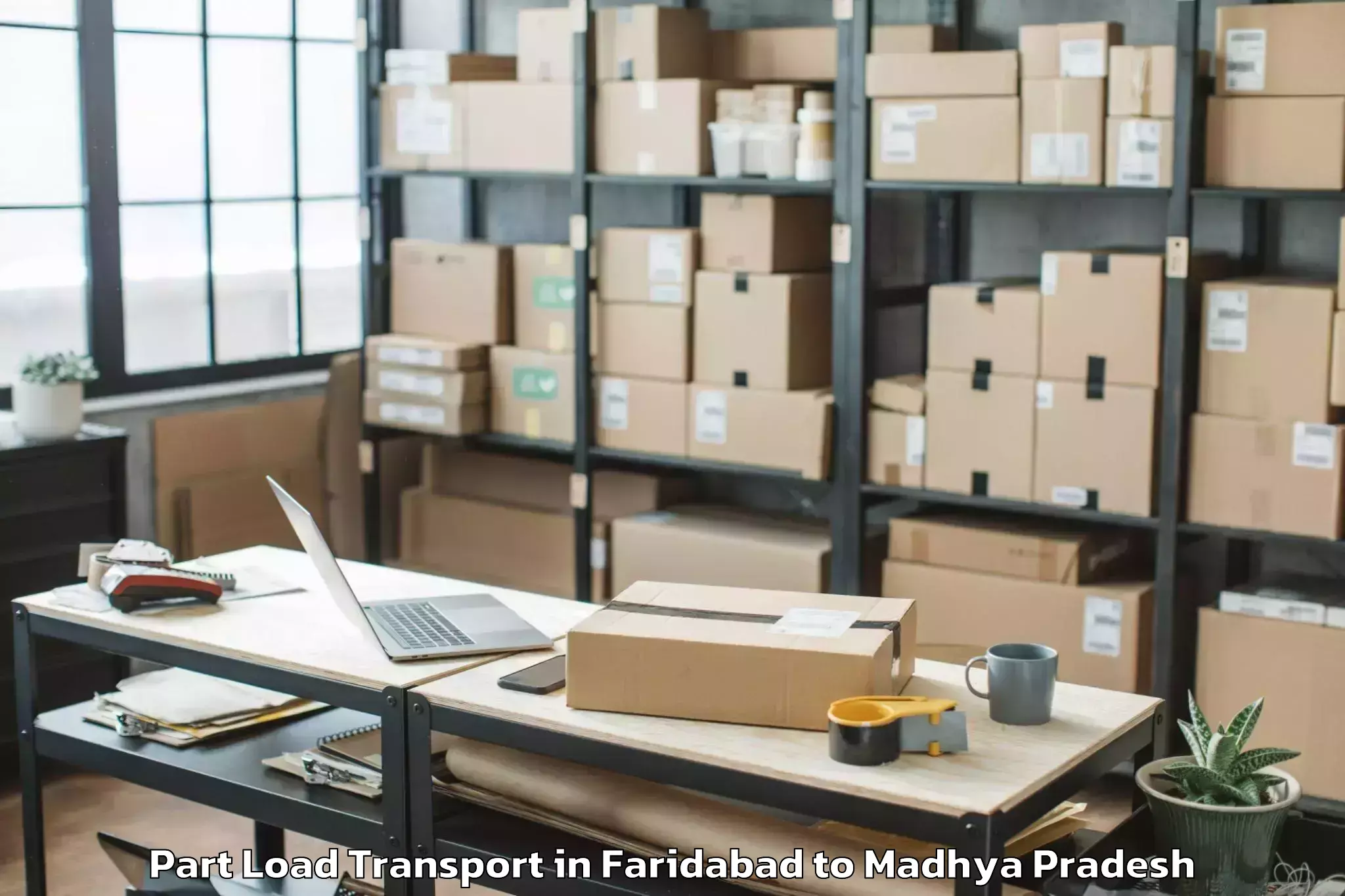 Get Faridabad to Mandideep Part Load Transport